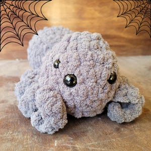 Handmade Crochet Spider - Amigurumi Spider Plush - Halloween Decor - Creepy Cute Gift - Spider Toy for Bug Lovers