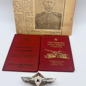USSR medal set. Sovjet military award. Master of tank driving