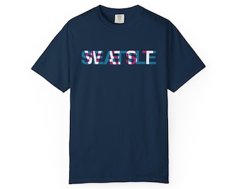 West Seattle Optical Illusion T-Shirt: Unisex Garment-Dyed Cotton Tee