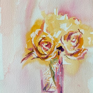 rozenserie, aquarel op papier 9 x 12 inch 2003