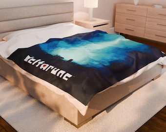 Manta Deltarune, Regalo Deltarune, Regalo Undertale, Regalo de fan Deltarune, Manta de felpa de terciopelo, Manta de papiro, Tenna, ¡ES HORA DE TV!