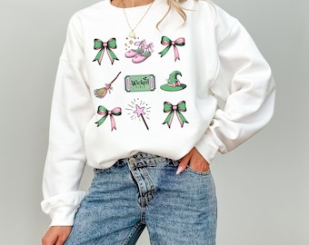 Sudadera "Witched Changed For Good", camiseta de musical de Broadway, sudadera "Witched Coquette", varita mágica de palo de escoba, camiseta de regalo para fans del musical "Witched".