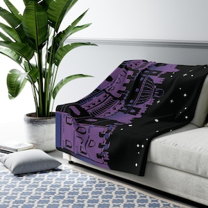Manta Sherpa de Undertale Capital Ruins, Manta de Asgore, Manta de Undertale, Deltarune, Regalo de Undertale, Decoración de juegos de Undertale, Decoración de videojuegos