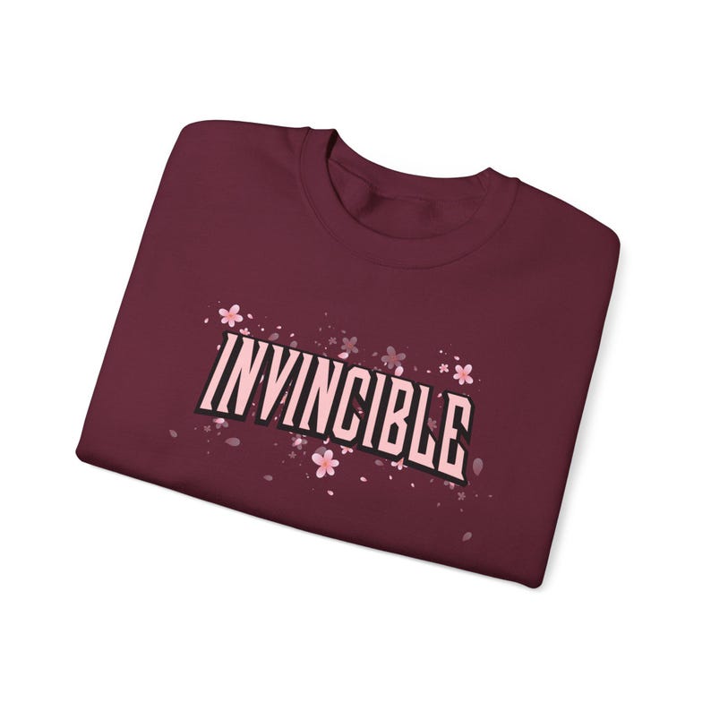 Subtle Invincible Merch Invincible Sweatshirt, Invincible Fan Merch, Floral Anime Crewneck ...