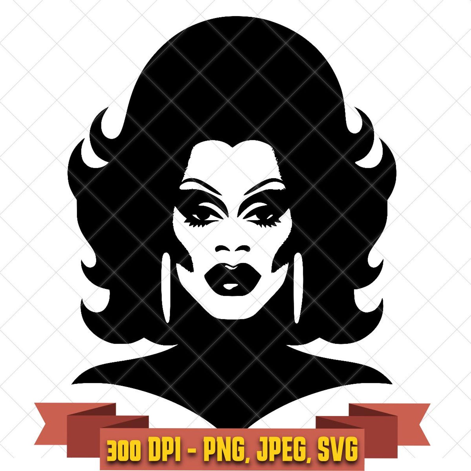 RuPaul Silhouette Vinyl Cut File | Drag Queen Design (SVG & PNG) in the LGBTQ collection by KleanKutChaos.