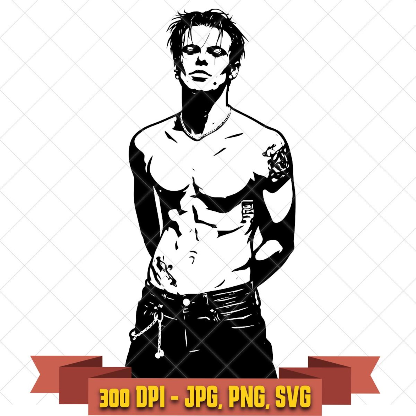 Yungblud Punk Silhouette SVG | Alternative Rock Singer Vinyl Cut File in the Music Artists collection by KleanKutChaos.