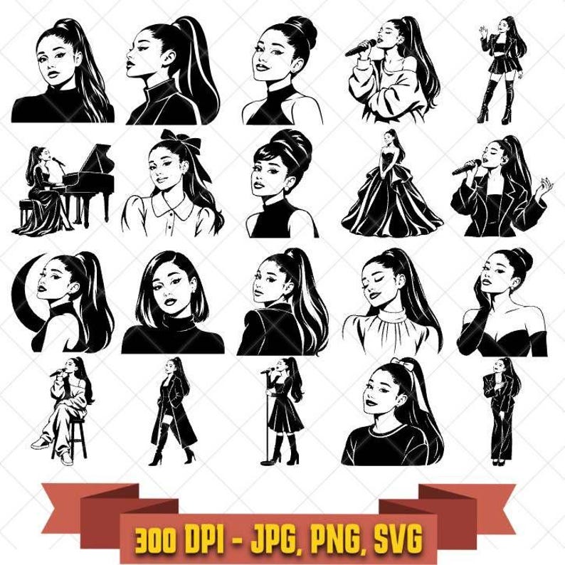20 Glam Pop Vocalist SVG Bundle, Fashion Singer Cut Files digital SVG cut file by KleanKutChaos