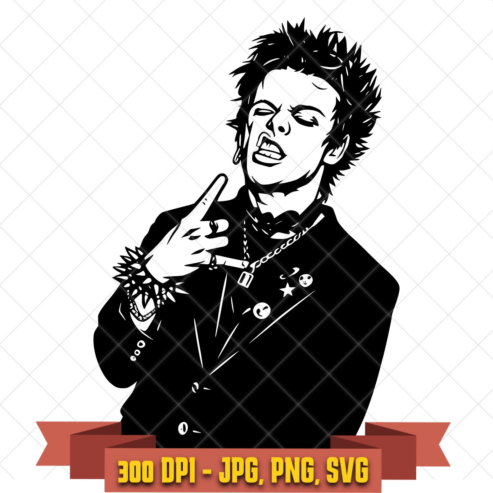 Yungblud Punk Rock Singer Portrait SVG PNG JPG in the Music Artists collection by KleanKutChaos.