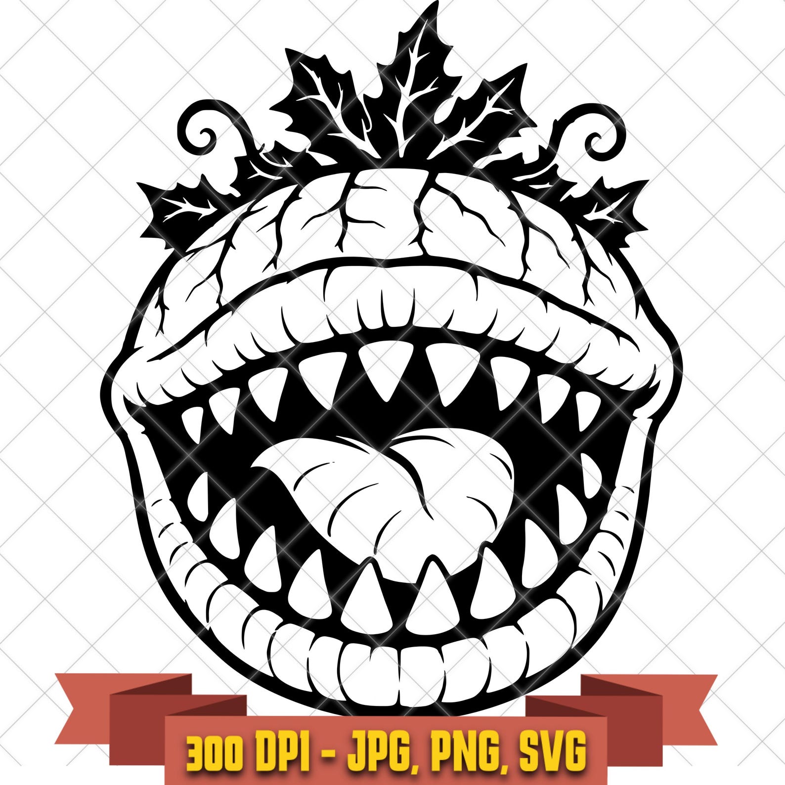 Audrey II Monster Plant SVG, Little Shop of Horrors Cut File in the Horror/Halloween collection by KleanKutChaos.