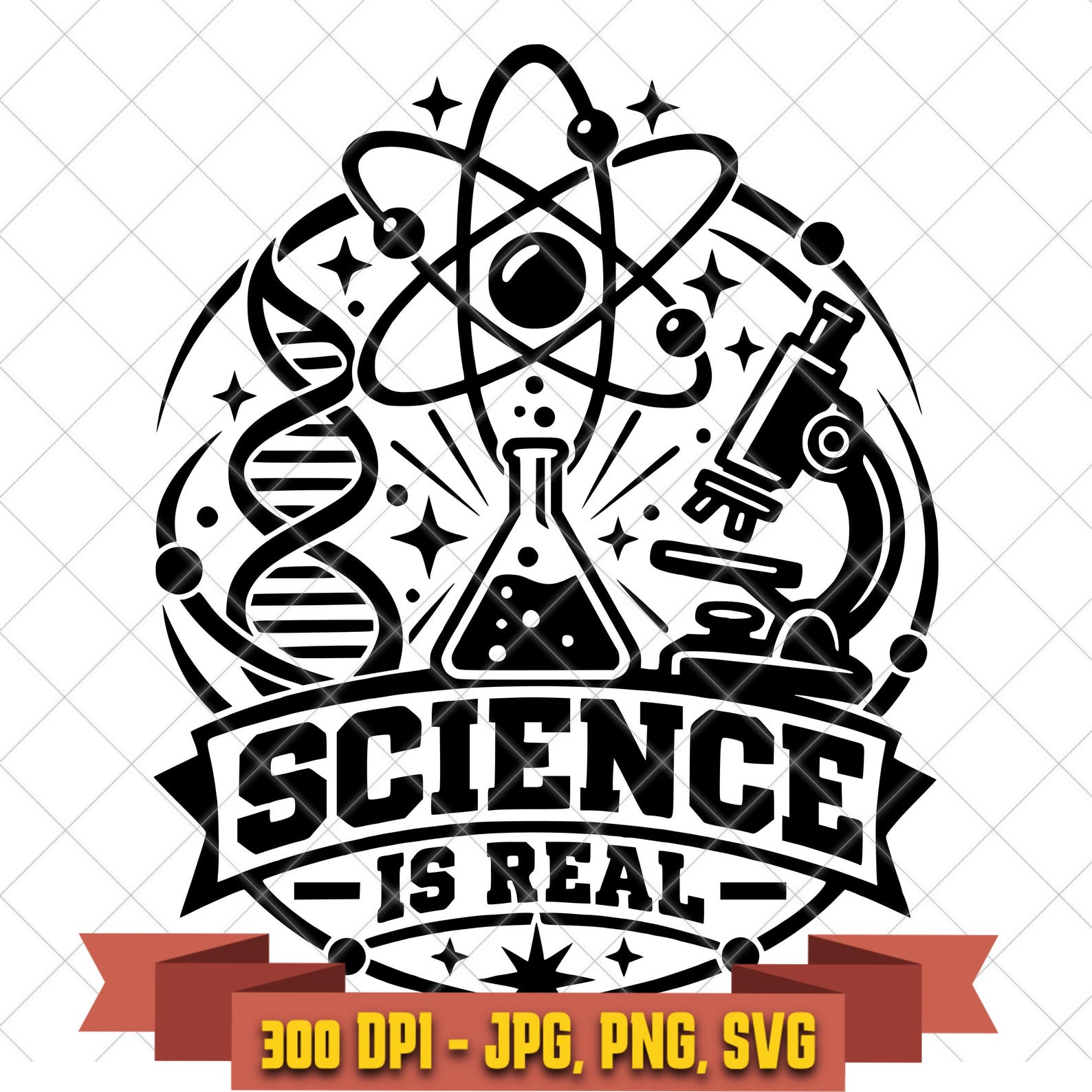 Science Is Real SVG, Liberal Political and STEM Cut File in the Politics collection by KleanKutChaos.