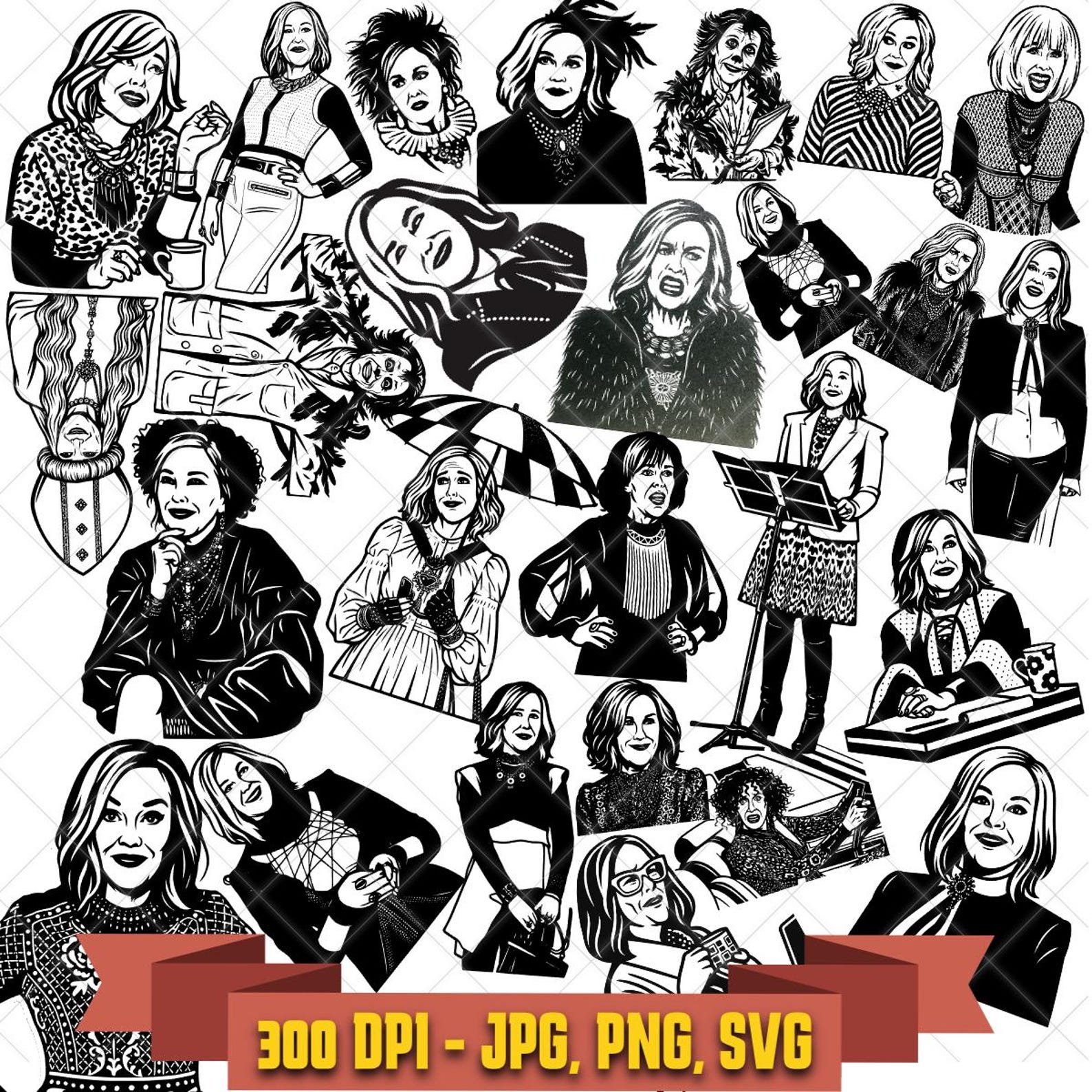 Moira Rose SVG Bundle | Schitt's Creek Vector Clipart (Digital) in the Comedy collection by KleanKutChaos.
