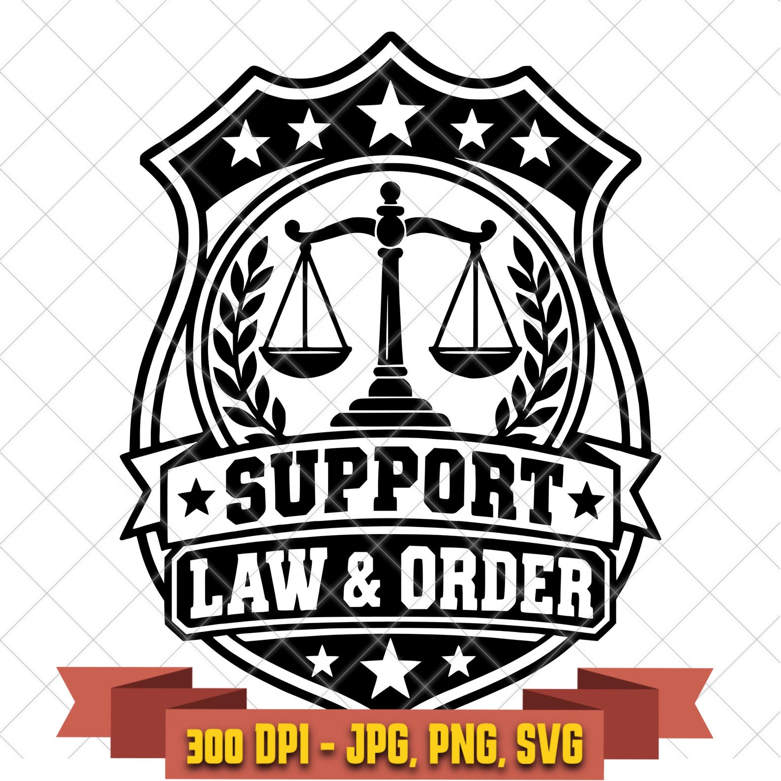 Support Law and Order SVG, Conservative Political Cut File in the Politics collection by KleanKutChaos.