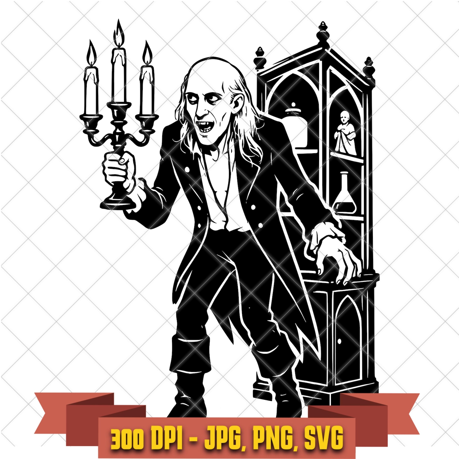 Riff Raff SVG, Rocky Horror Picture Show Candelabra Cut File in the Horror/Halloween collection by KleanKutChaos.