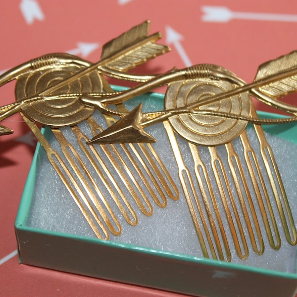 Bow and Arrow Combs make the perfect gift, bridal or everyday hair accessories! Follow your arrow!