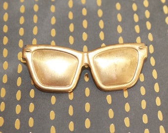 Sun Glasses brass French barrette - the future's so bright I gotta wear shades!