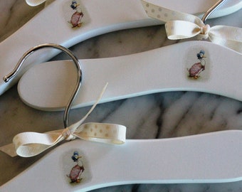 Jemima Puddleduck vintage inspired hangers get rave reviews at baby showers!