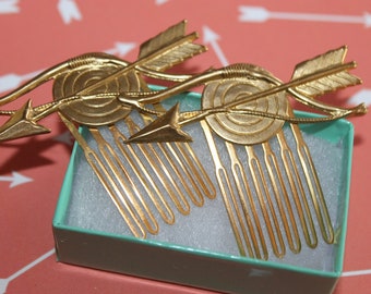 Bow and Arrow Combs make the perfect gift, bridal or everyday hair accessories! Follow your arrow!