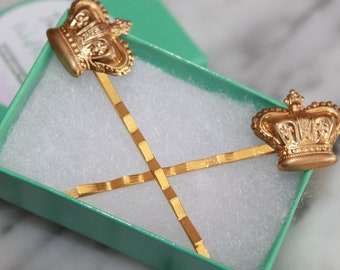 Crown bobby pins for the Queen or Princess in your life! These are a perfect Zeta pledge gift!