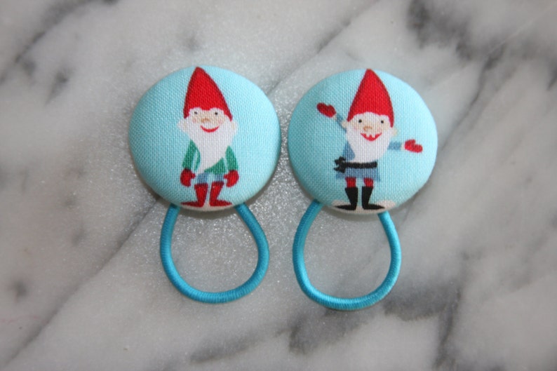 gifts Traveling Happy Gnome pony tail Holders make adorable party favors everyday hair accessories