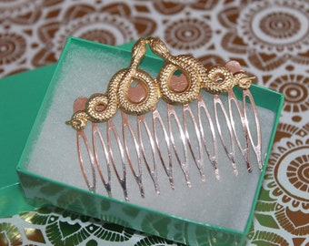 2025 Year of the Snake Hair Comb is a perfect gift for the gal born in the year of the snake - 1941, 1953, 1965, 1977, 1989, 2001 or 2013