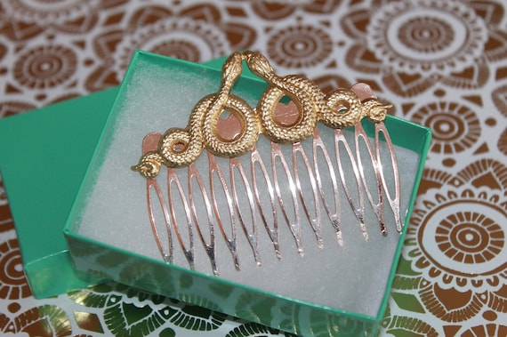 2025 Year of the Snake Hair Comb is a perfect gift for the gal born in the year of the snake - 1941, 1953, 1965, 1977, 1989, 2001 or 2013