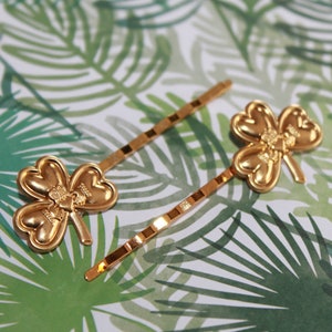 Shamrock and Claddagh bobby pins show a wee bit of Love, Loyalty and Friendship in your hair Irish gift, Erin go Bragh, Saint Patrick image 3