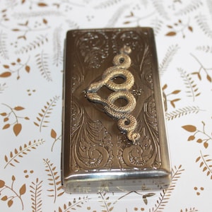 Victorian Style Cigarette Case, Golf Tee Case, Business Card Case - 1929, 1941, 1953, 1965, 1977, 1989, 2001, 2013, 2025 Year of the Snake image 2