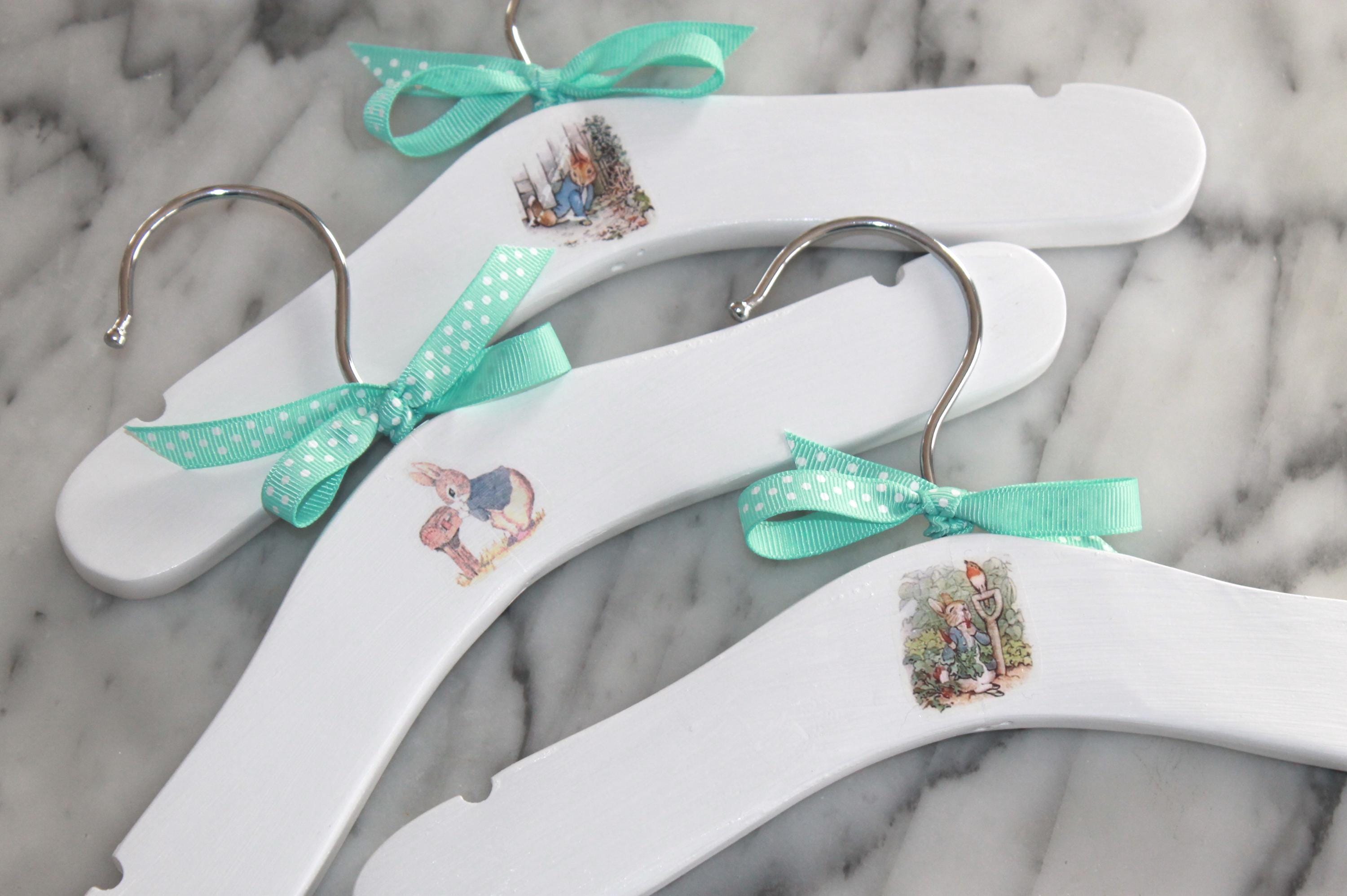Set of three Peter Rabbit Baby Hangers - Unique Beatrix Potter-Inspired…