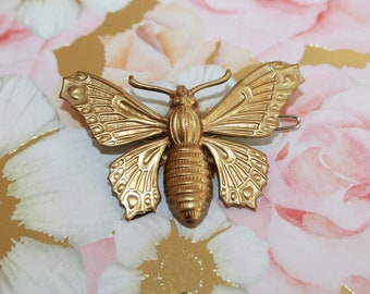 Butterfly French Barrette makes a beautiful gift or wedding hair accessory for the nature or butterfly gal!