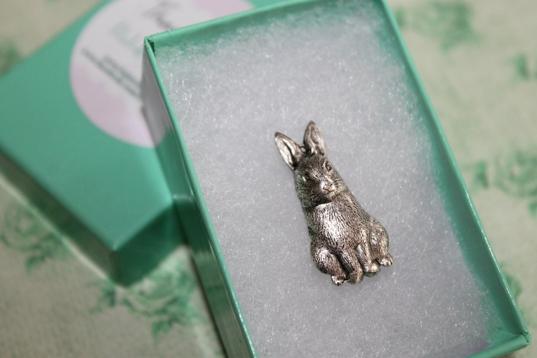 Petite Woodland Rabbit Brooch/pin Adds a Bit of Whimsy to Any Outfit ...