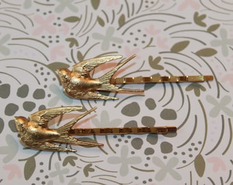 Swallow bobby pins make beautiful gifts and everyday hair accessories!