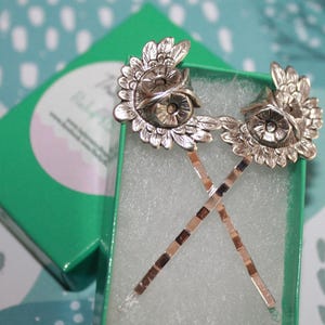 Silver Owl Bobby Pins - symbolic of wisdom, intuition, magic and prophecy
