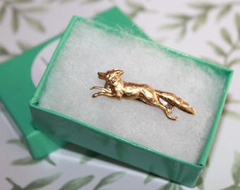 Petite teeny Woodland Fox French barrette, add whimsy to your hair! Simple Dainty Woodland Animal barrette |  Nature Lover | Fox gift