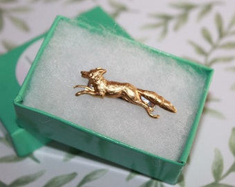 Petite teeny Woodland Fox French barrette, add whimsy to your hair!