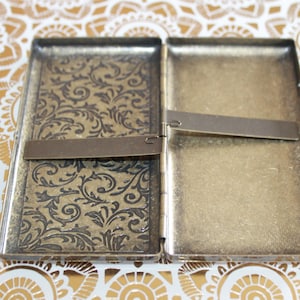 Irish Shamrock Victorian style etched Wallet, Cigarette case, Golf tee, Business Card Case - Irish gift | Ireland | St. Patrick's Day image 5