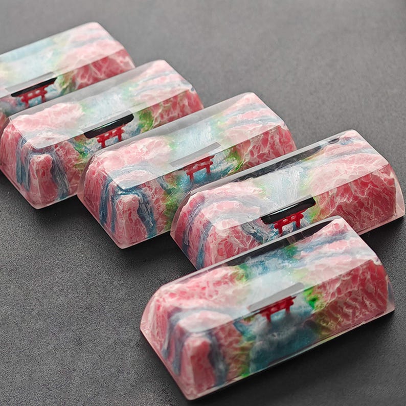 Handmade Sakura Torii Resin Keycap: Backlit Artisan Keycap - Etsy