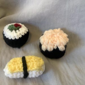 Amugrumi Sushi Cat Toy Set
