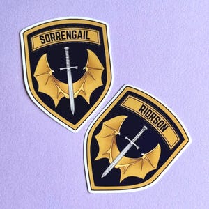 Fourth Wing Sticker | Violet and Xaden | Xaden Riorson | Violet Sorrengail | Basgiath War College | Waterproof | Vinyl |