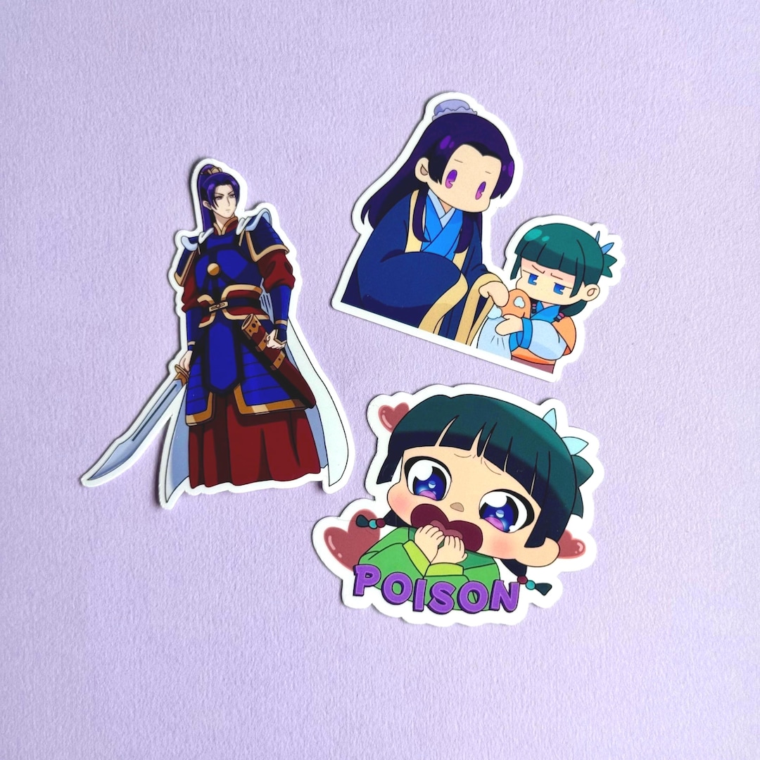 Apothecary Diaries Sticker Pack | Maomao | Jinshi | Chibi | Waterproof ...