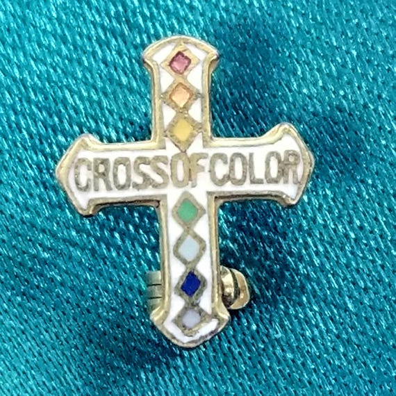 Cross of Color Order of Rainbow Service Pin - image 1