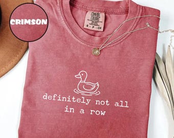 Comfort Colors® Ducks Not in A Row Shirt, Funny Vintage Retro Animal Shirt, Homesteading Mama Duck Graphic Tee, Cottagecore Gift for Mom