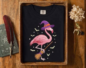 Comfort Colors®Flamingoween Shirt, Flamingo Halloween Shirt, Flamingo Shirt, Flamingo Party Shirt, Flamingo Lover Shirt, Halloween Shirt,
