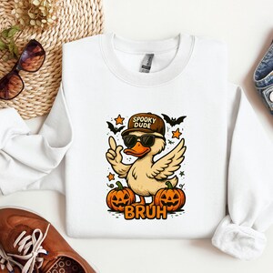 Spooky Dude Ghost Sweatshirt, Retro Halloween Sweatshirt, Spooky DudeToddler Shirt, Retro Halloween Boys Shirt,Pumpkin Shirt, Spooky Season