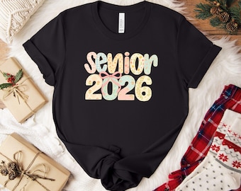 Senior 2026 Shirt, Preppy Senior Shirt, Graduate 2026 Shirt, High School Senior Shirt, Retro Senior Shirt, Graduation Gift