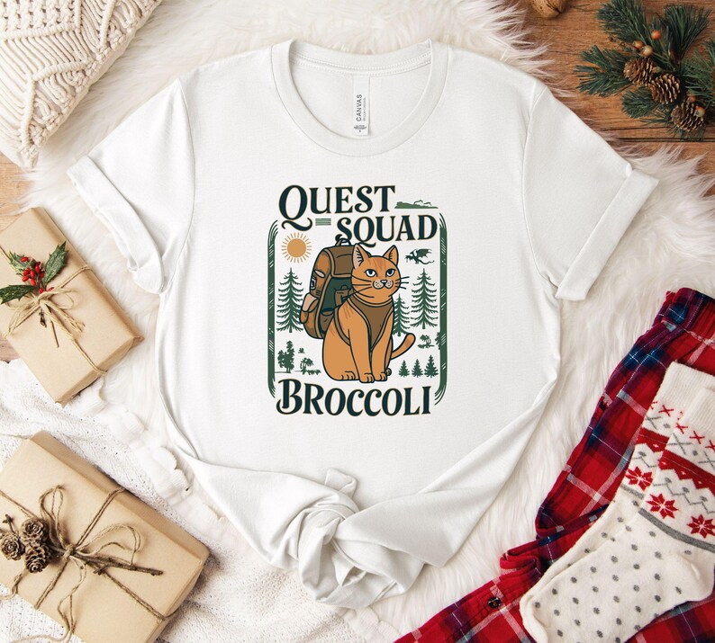 Camiseta de brócoli del escuadrón de la misión de Onyx Storm, camiseta del gato brócoli, camiseta de fan de Ridoc Romantasy, camiseta de jinete de dragón, regalos para ratones de biblioteca imagen 2