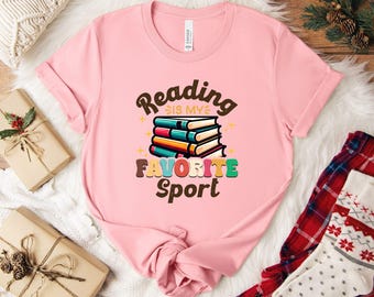 Vintage reading is my favorite sport shirt, Bookish tee, Book Reader Gift, English Teacher Gift, Bookworm tshirt, Librarian Shirt, Booklover