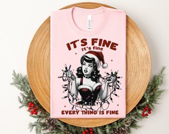 It's Fine I'm Fine Everything is Fine Shirt, Introvert Tee, Funny Shirt, Sarcastic Shirt, I'm Fine, Everything is Fine Shirt, Mental Shirt