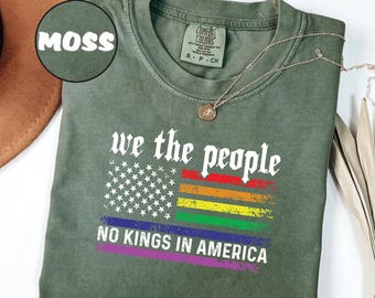 Comfort Colors® NO KINGS Shirt | Anti Authoritarian Protest Shirt | No Kings In America Shirt | Political Tee | Democracy Tee | Democracy