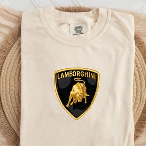 Comfort Colors©Lamborghini Lover Shirt,Lamborghini Logo Tshirt,Lamborghini Unisex Tshirt,Lamborghini Lover Gifts,Lamborghini Tshirt