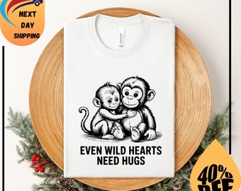 Baby Monkey Punch Shirt, Animal Lover Gift, Cute Monkey T-Shirt, Team Punch,Wildlife Shirt,Cozy Graphic Tee